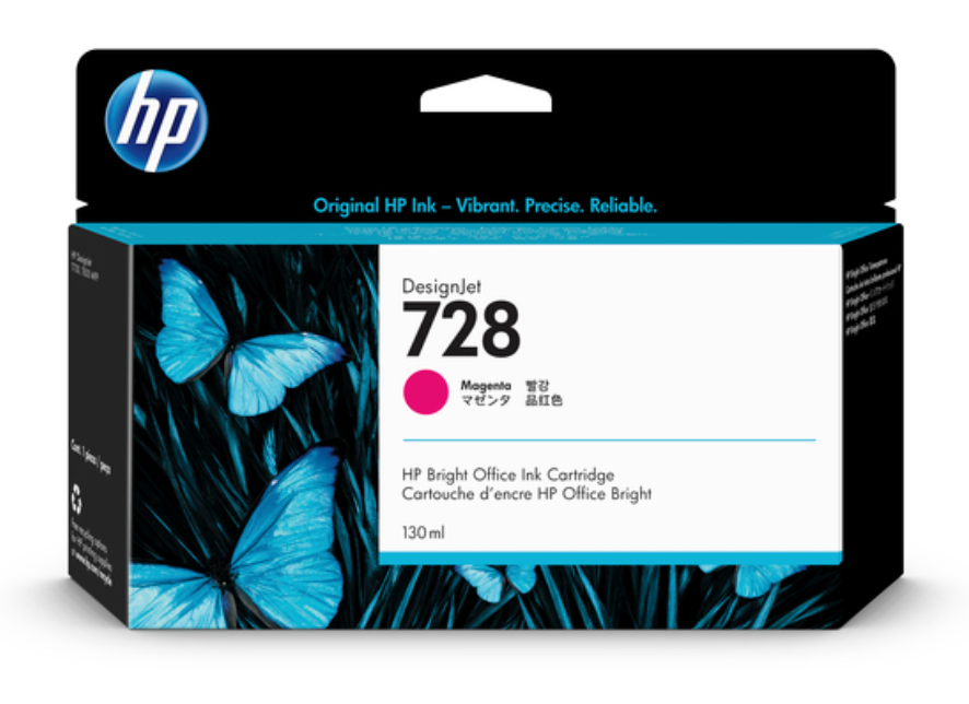 HP 728 Magenta Ink Cartridge 130ml - F9J66A (price as of 0622