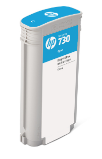 HP 730 - P2V62A - 130ml Cyan DesignJet Ink Cartridge