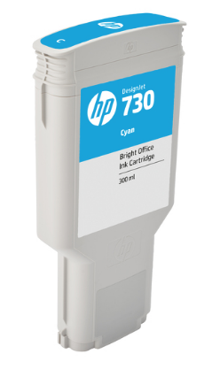 HP 730 - P2V68A - 300ml Cyan Designjet Ink Cartridge