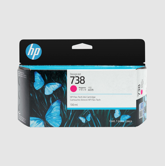 HP 738 - 498N6A - 130ml Magenta Ink Cartridge