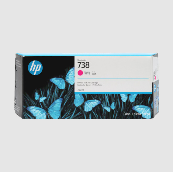 HP 738 - 676M7A - 300ml Magenta DesignJet Ink Cartridge