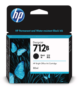 HP 712B - 3ED29A -  80ml Black Ink Cartridge