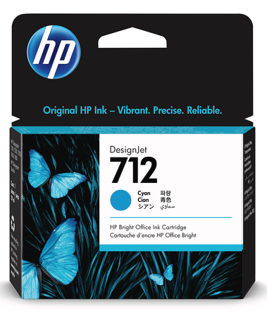 HP 712 - 3ED67A - 29ml Cyan Ink Cartridge