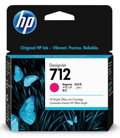 HP 712 - 3ED68A - 29ml Magenta Ink Cartridge